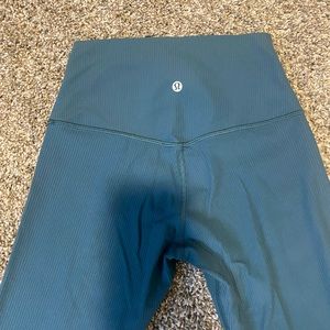 Lululemon align ribbed 25” leggings - green jasper